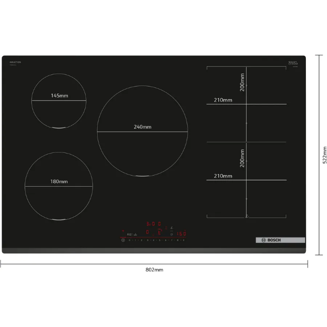 Bosch Series 6 Induction Hob - Black | PXV831HC1E - Image 5