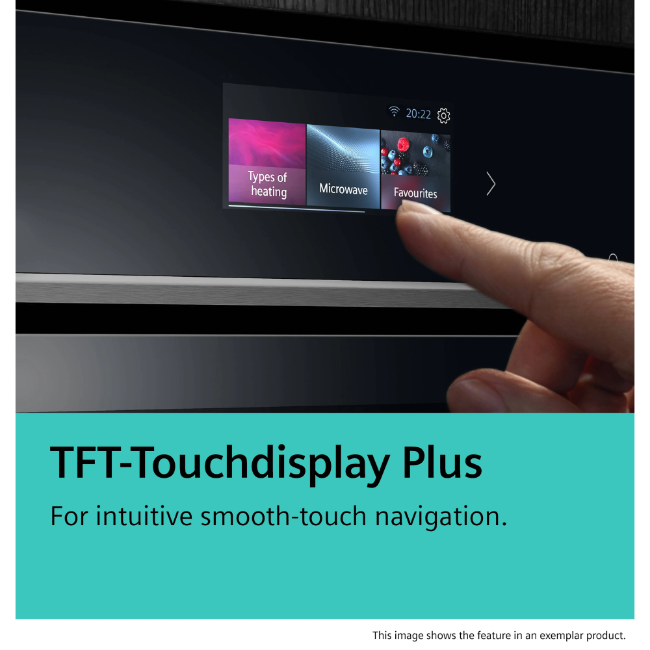 Siemens IQ700 Built-In Oven with Steam Function 60x60 cm - Black | HS736G1B1B - Image 11