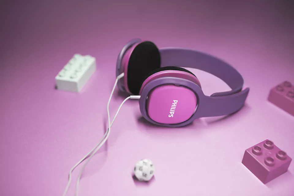 Philips Kids Headphone - Pink | SHK2000PK - Image 2