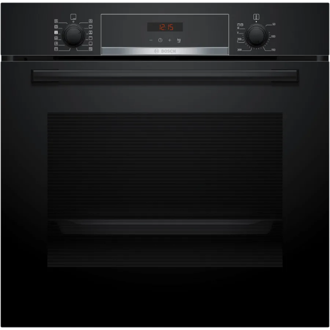 Bosch Series 4 Built-in oven With Added Steam Function - Black | HQA574BB3B