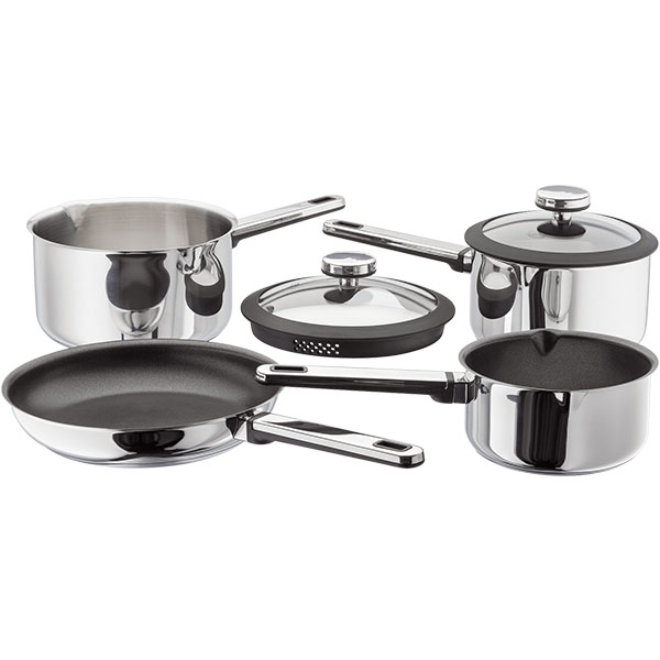 Stellar Stay Cool Non-Stick 4 Piece Draining Saucepan Set | SLB2 Stellar Stay Cool Non-Stick 4 Piece Draining Saucepan Set | SLB2