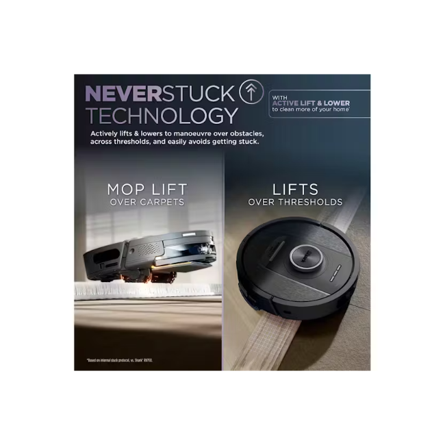Shark PowerDetect NeverTouch 2-in-1 Self-Empty & Self-Refill Robot Vacuum & Mop - Black | RV2800YEUK - Image 6