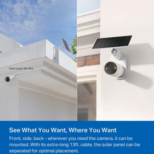 TPlink Tapo Security Camera 4k Solar Kit - White | TAPO-C460KIT - Image 5