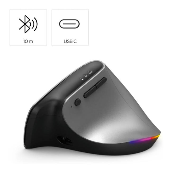 Hama EMW-700 Ergonomic Wireless Rechargeable Mouse | 499073  - Image 4