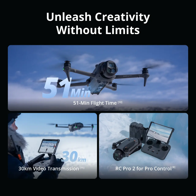 DJI Mavic 4 Pro Fly More Combo (RC 2) Drone - Grey | CPMA.00000848.01 - Image 5