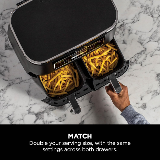 Ninja Foodi 4-in-1 Dual Zone Air Fryer 7.6L | AF200UK - Image 7 Ninja Foodi 4-in-1 Dual Zone Air Fryer 7.6L | AF200UK - Image 7