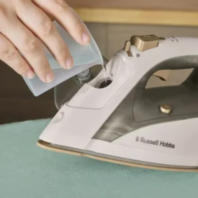 Russell Hobbs Fabric Luxe Steam Iron | Backed Stone | 28680 - Image 5