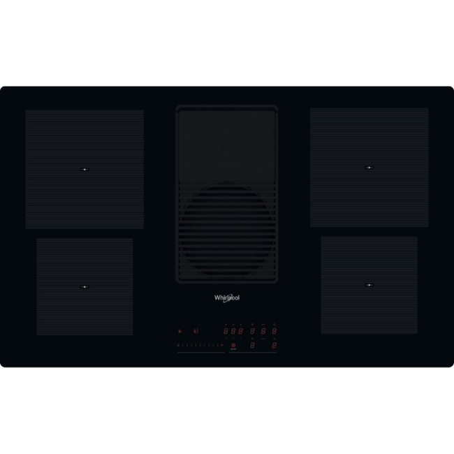 Whirlpool 4 Zone Induction Hob with Integrated Venting - Glass-Ceramic | WVH92KFKIT Whirlpool 4 Zone Induction Hob with Integrated Venting - Glass-Ceramic | WVH92KFKIT