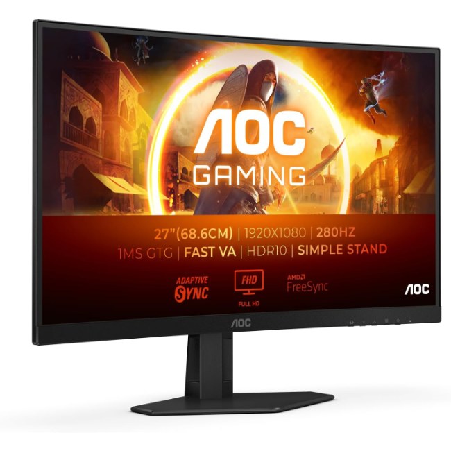 AOC 27" Curved FHD Fast Gaming Monitor | C27G4ZXE - Image 2