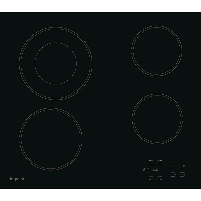 Hotpoint 60cm Ceramic Hob - Black | HR 612 C H Hotpoint 60cm Ceramic Hob - Black | HR 612 C H