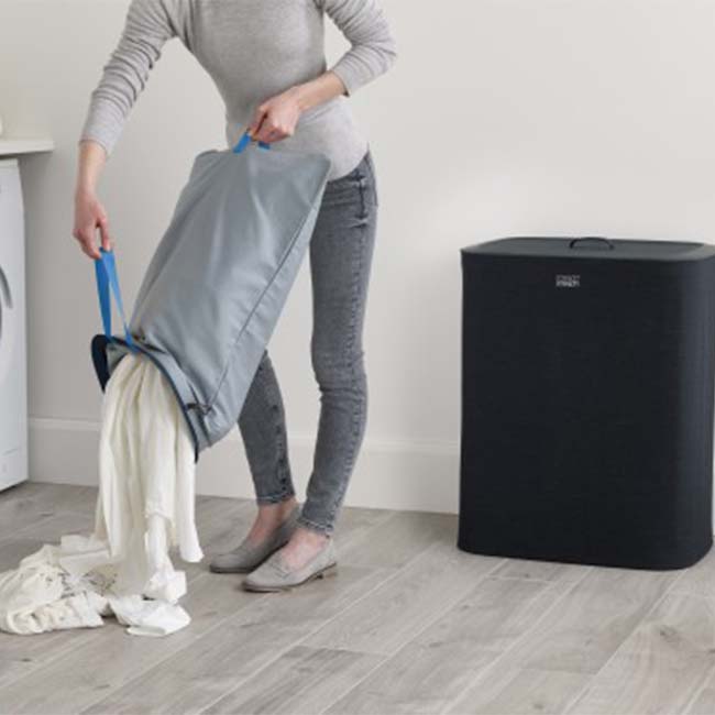 Joseph Joseph  Tota&#x2122; 90-litre Laundry Separation Basket - Black | 50004JJ - Image 3