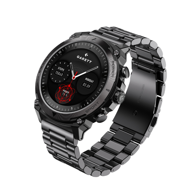 Garett Atom Smartwatch - Black Steel | ATOM-BLACK