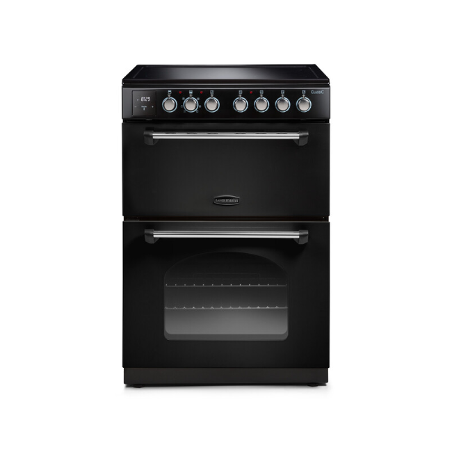 Rangemaster Classic 60 Ceramic Cooker - Black Chrome | CLA60ECBL-C