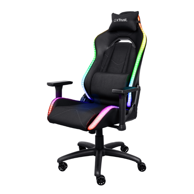 Trust GXT 719 Ruya RGB Gaming Chair - Black | T25488 - Image 3