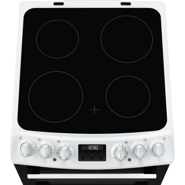 Electrolux 55cm Double Ceramic Cooker - White | LKR555100W - Image 3