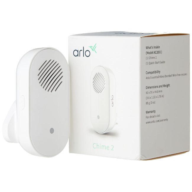 Arlo Chime Wireless V2 Wireless 1 Pack AC2001100UKS ARLOAC2001100UKS