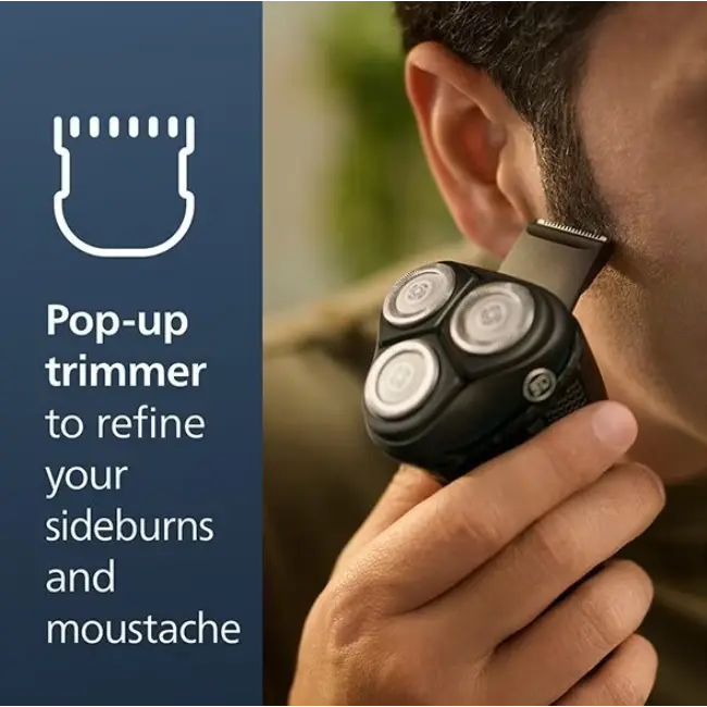 Philips Wet & Dry Shaver Series 3000 | 5D Flex & Pivot Heads & Pop-up Trimmer | S3144-00 - Image 5