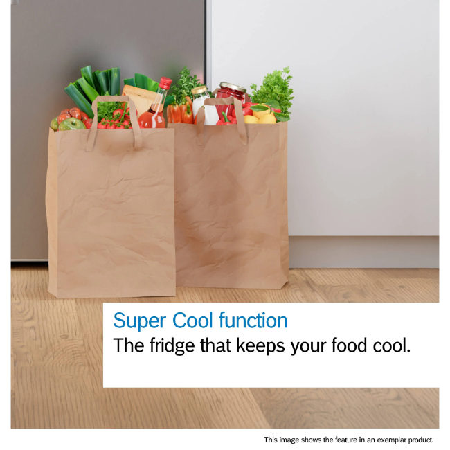 Bosch Series 4 Built-In Fridge-Freezer - White | KIN96VFD0 - Image 8