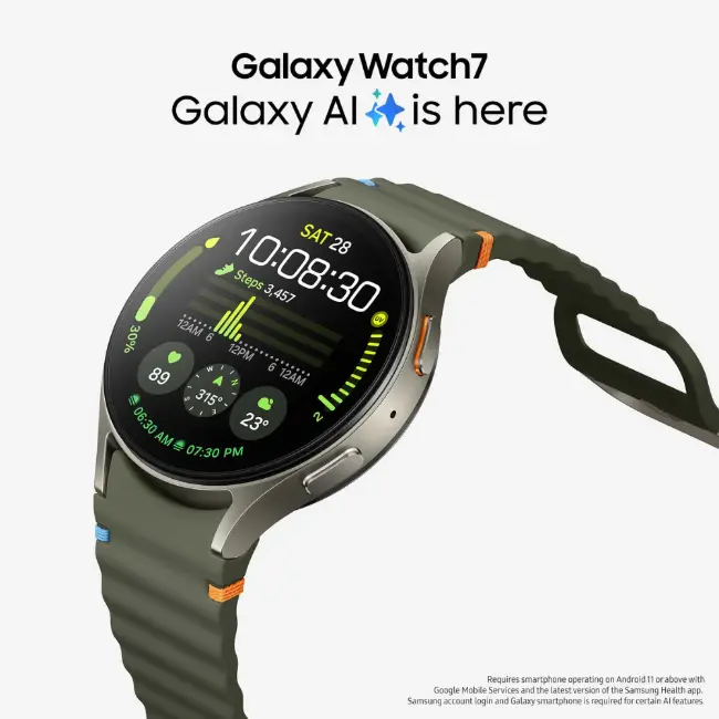 Samsung Galaxy Watch7 | 40mm | BT | Green | SM-L300NZGAEUA - Image 3
