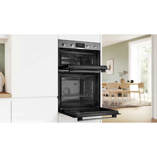 Bosch Series 4 Built-in Double Oven - Brushed Steel | MBA533BS3B - Image 5