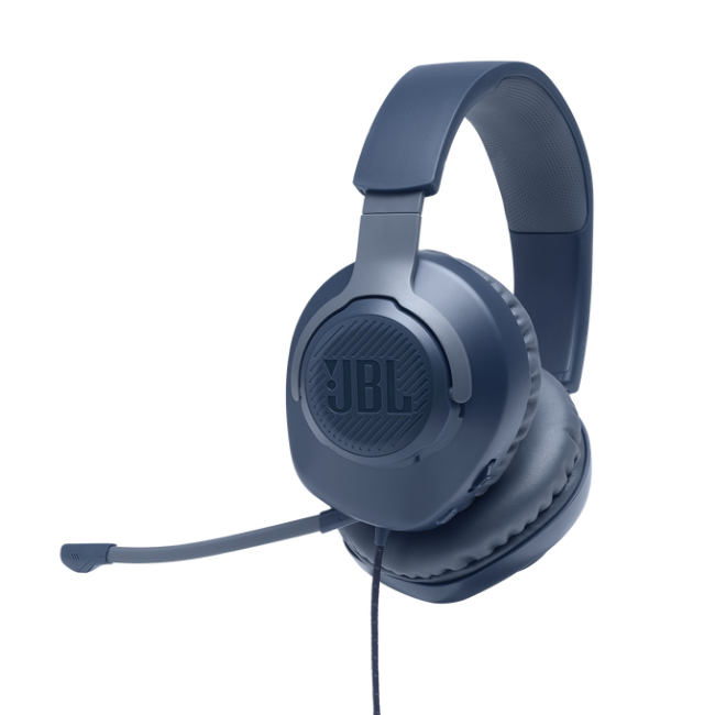 JBL Quantum100 Gaming Wired Headset - Blue | QUANTUM100BLU - Image 4