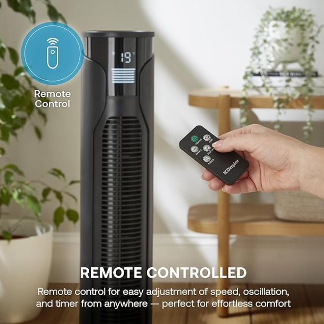 Dimplex Tower Cooling Fan | Quiet Cooling | Black | DXACF - Image 4