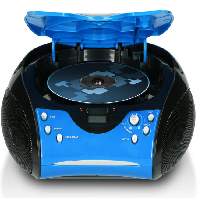 Lenco SCD-24 FM Radio With CD Player | Blue & Black | SCD-24-BLUE - Image 3