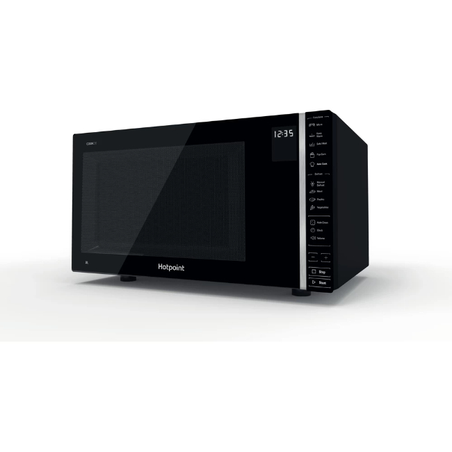 Hotpoint 900w Microwave - Black | MWH301B - Image 1 Hotpoint 900w Microwave - Black | MWH301B - Image 1