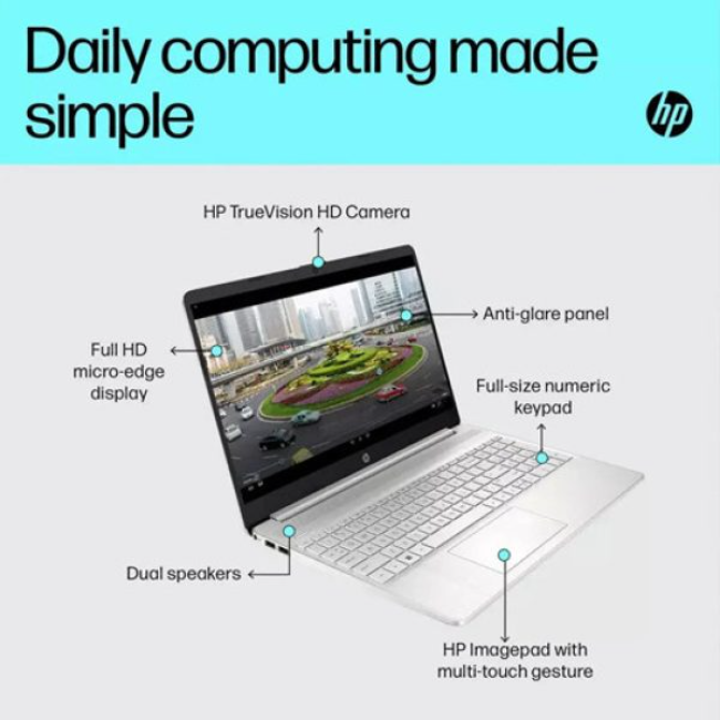 HP 15 Laptop 15.6" I7 8gb/256gb - Silver | 8R527EA-ABU - Image 7
