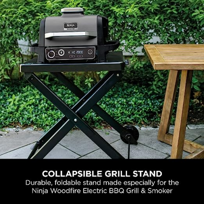 Ninja Woodfire Electric BBQ Grill Stand - Black | XSKGRLLSTDEUK - Image 3