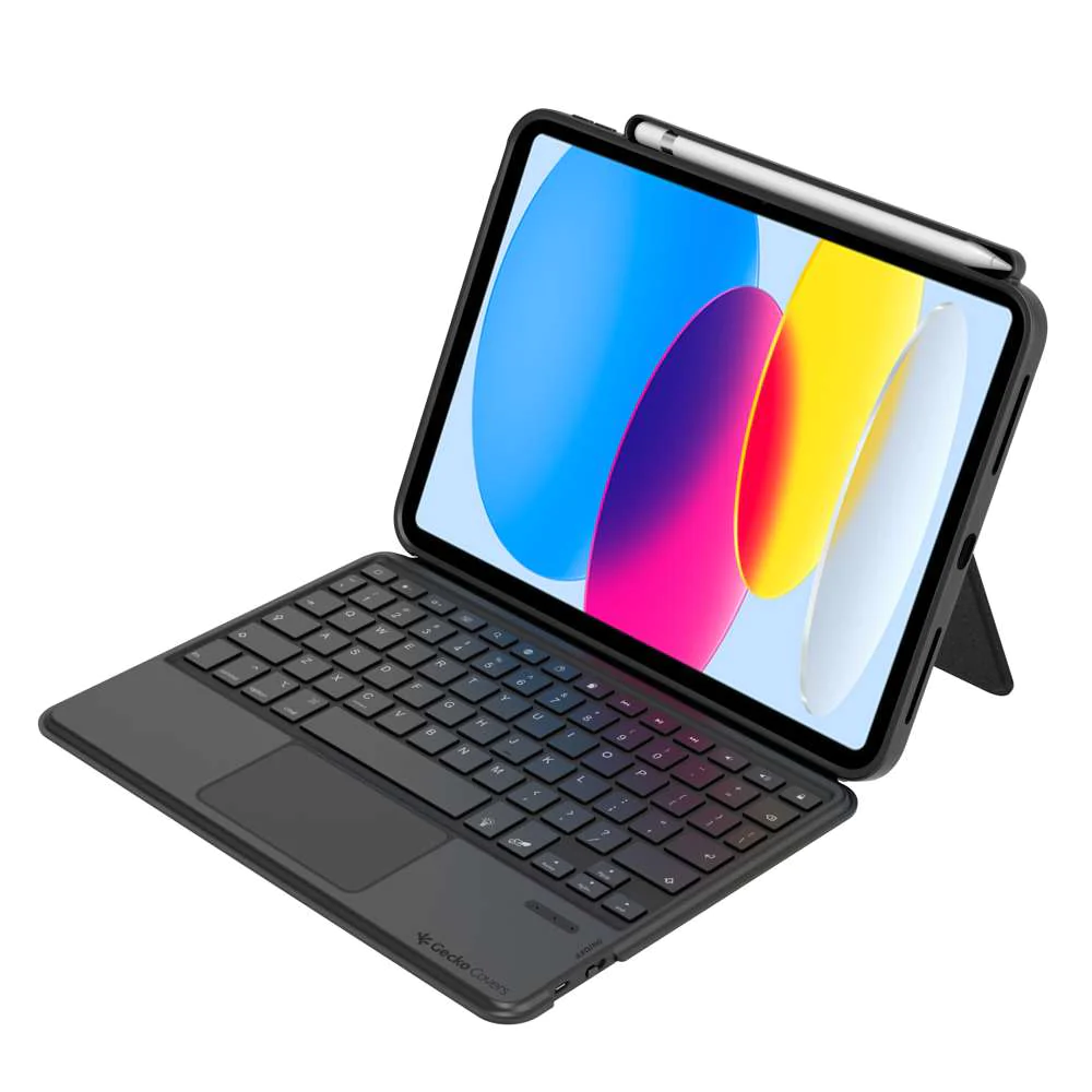 Gecko iPad 10.9" 2022 Bluetooth Keyboard Cover - Grey | V10KC61