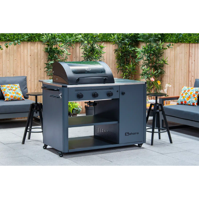 Sahara Arke 3 Burner Gas BBQ -  Grey | ARKEIR - Image 5