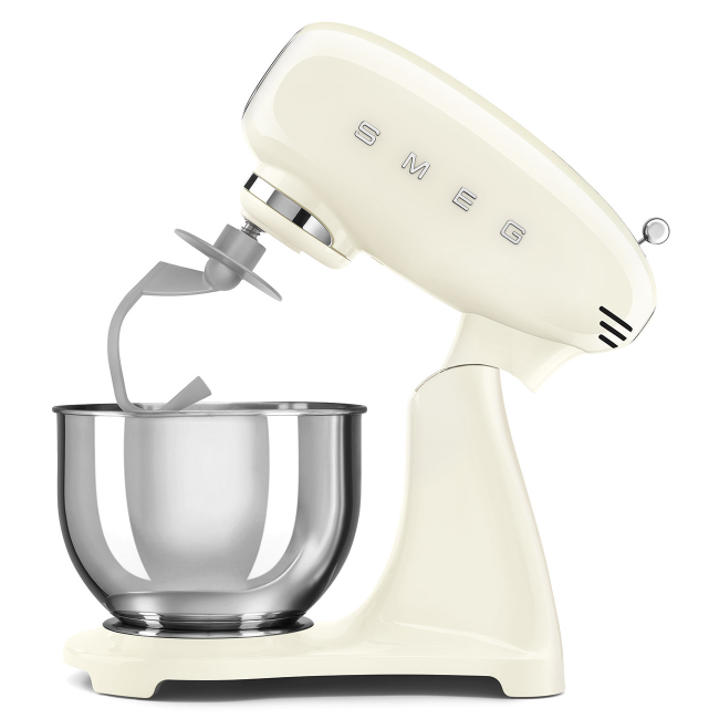 Smeg Retro 50's Style Stand Mixer - Cream | SMF03CRUK - Image 2 Smeg Retro 50's Style Stand Mixer - Cream | SMF03CRUK - Image 2