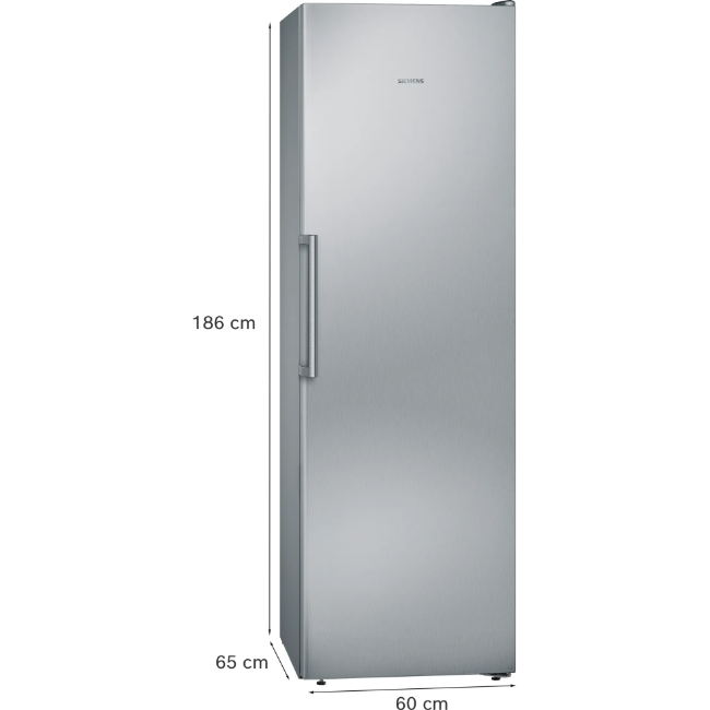 Siemens IQ300 Free-Standing Freezer - Brushed Steel | GS36NVIEPG - Image 6