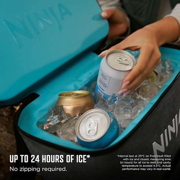 Ninja FrostVault Go 17l 24-Can Backpack Soft Cooler | Charcoal Grey | FF124EUUKCG - Image 3