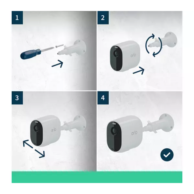 Arlo Essential Spotlight Security WiFi Camera 1 Pack - White | VMC2030100EUS - Image 2