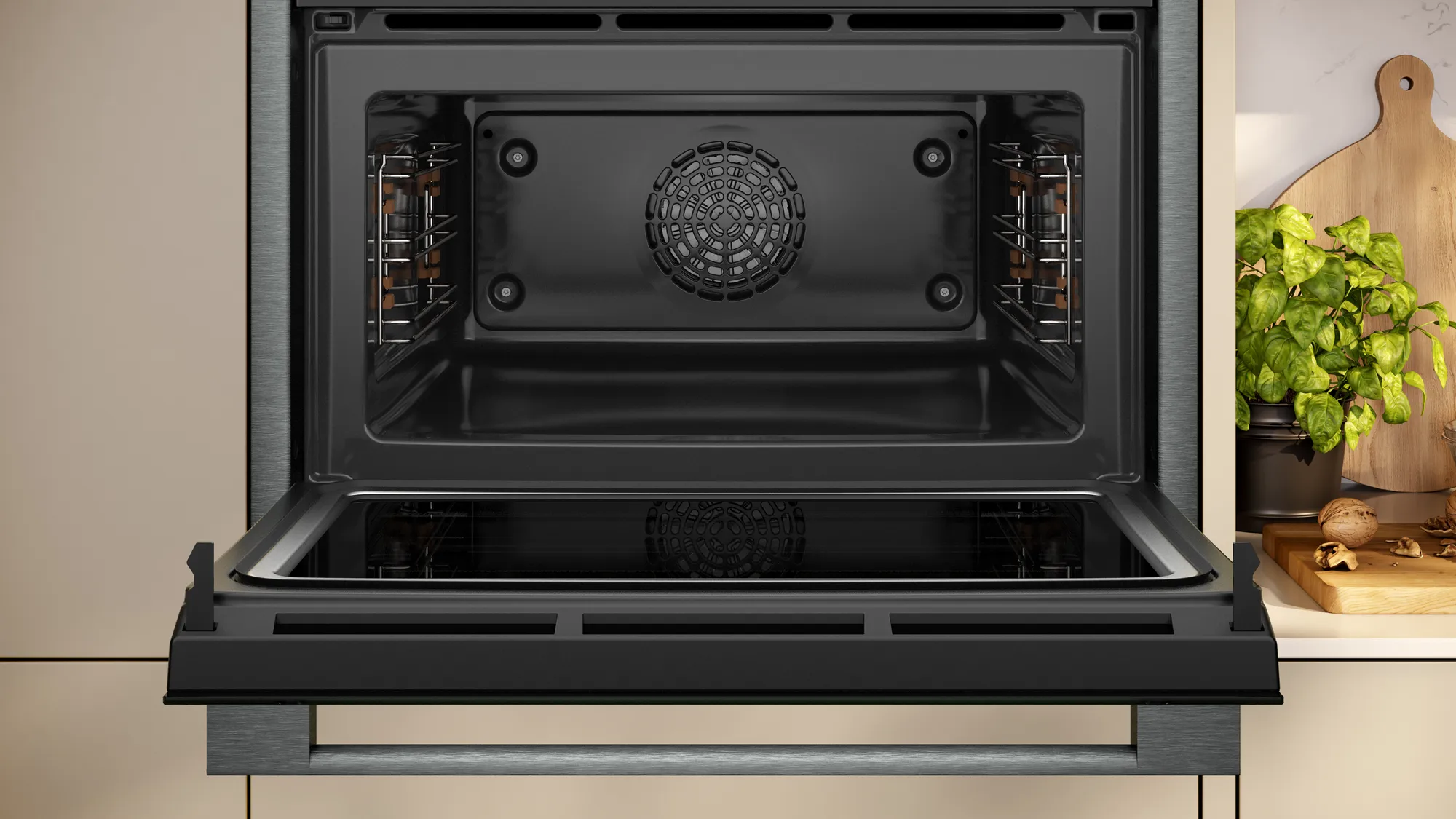 Neff Built-In Combi Oven with Microwave - Graphite | C24MR21G0B - Image 3