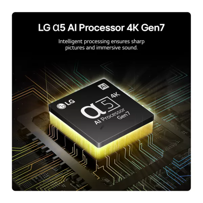 LG 43" QNED AI 4K Smart TV | Black | 43QNED80T6A.AEK - Image 2 LG 43" QNED AI 4K Smart TV | Black | 43QNED80T6A.AEK - Image 2