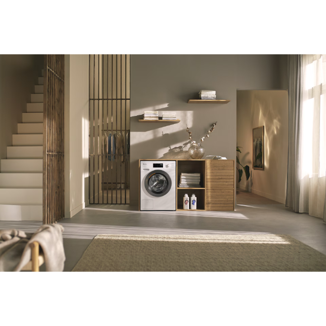 Miele W1 Front-Loader Washing Machine 8kg 1400 - White | WEB365WCS - Image 4