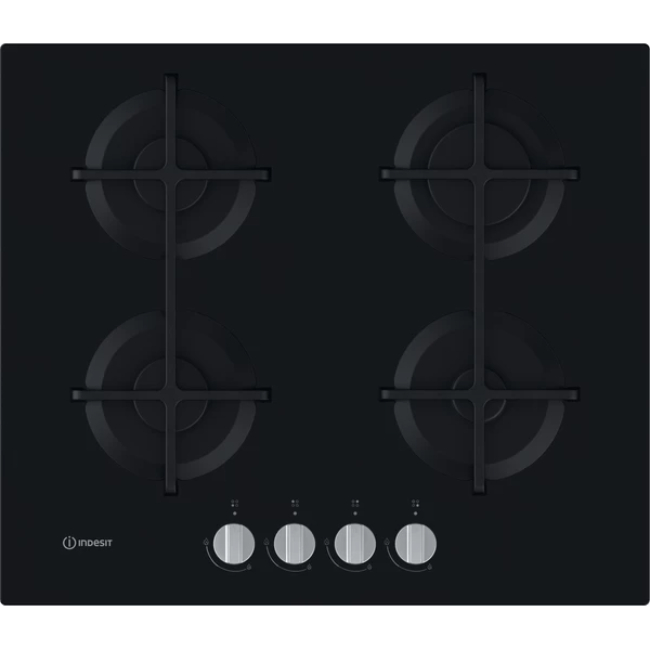 Indesit 4 Burner Gas Hob | ING 61T/BK UK - Image 1 Indesit 4 Burner Gas Hob | ING 61T/BK UK - Image 1