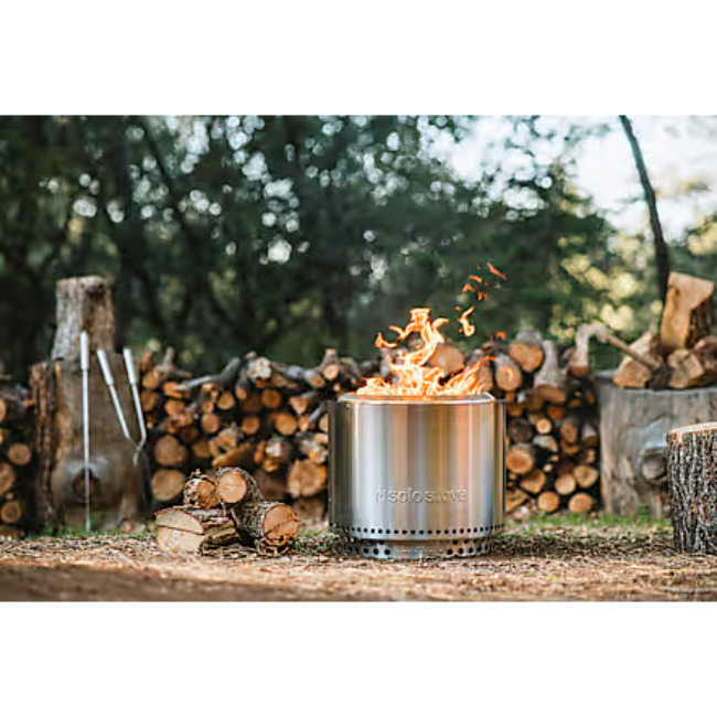 Solo Bonfire 19.5" Essential Firepit w/Stand - Stainless Steel | SSBON-SD-2.0-SS - Image 4