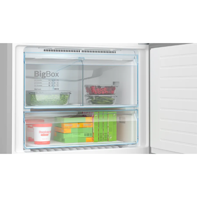 Bosch Series 4 Free-Standing Fridge-Freezer - Brushed Steel | KGN86VIEAG - Image 5