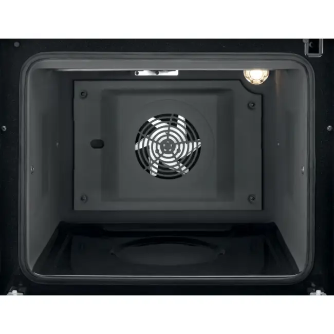 Electrolux 600 SteamBake Cooker with Ceramic Hob & Double Oven - Black and Silver | LKR655210X - Image 4