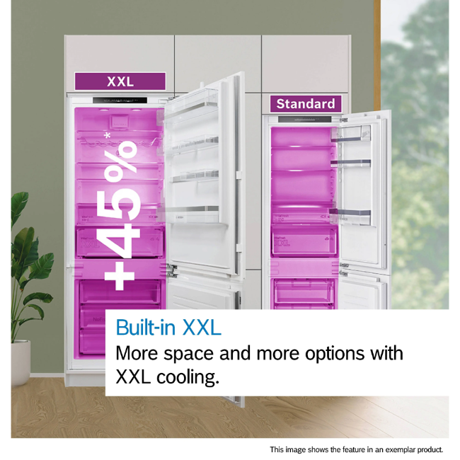 Bosch Series 2 Built In Fridge-Freezer - White | KBN96NSE1G - Image 7