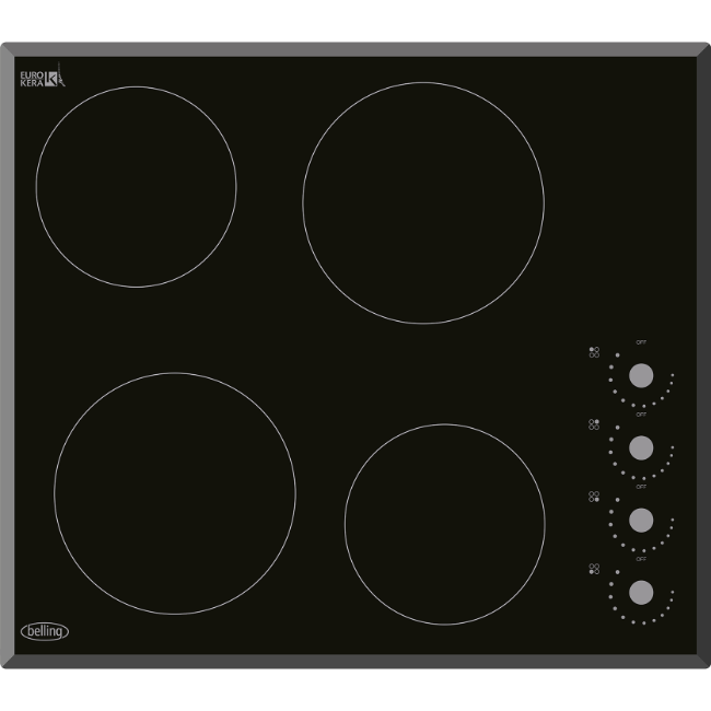Belling 60cm Electric Touch Hob - Black | BCH61TB