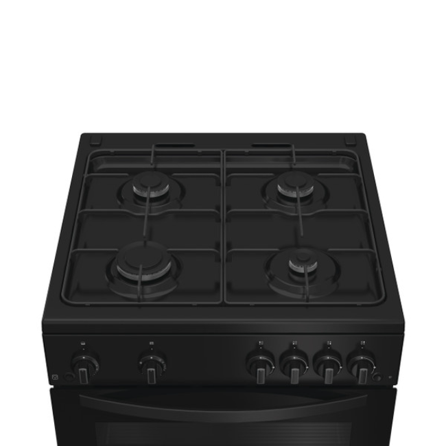 Indesit Gas Freestanding Double Cooker - Black | IDG6GB - Image 4