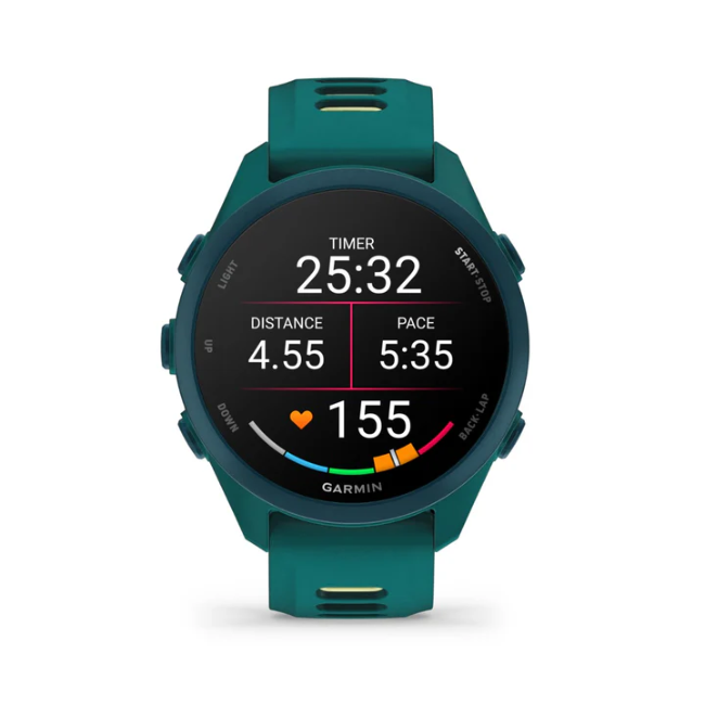 Garmin Forerunner 170 Music - Teal Green with Teal Green/Citron Band | 010-03920-12 - Image 5