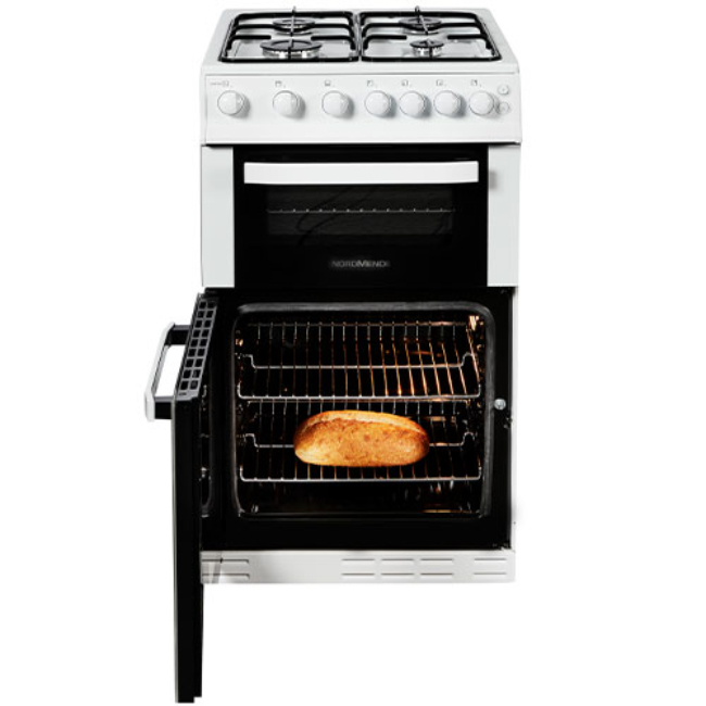 NordMende FS 50cm Twin Cavity LPG Gas Cooker - White | CTG52LPGWH - Image 3