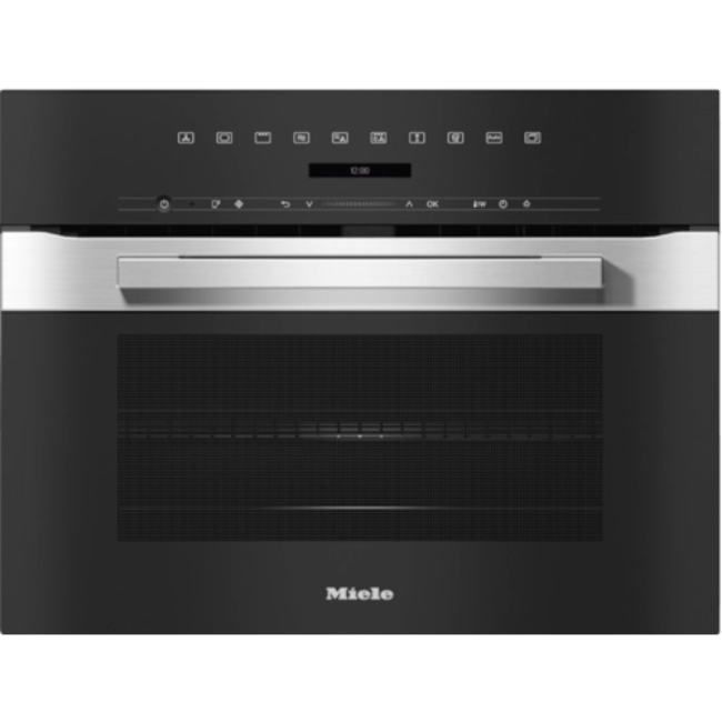 Miele Compact Microwave Combination Oven - Steel | H7240BM