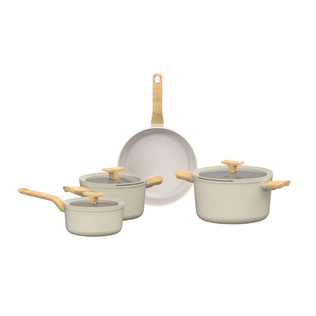 BergHoff 7 Piece Cookware Set Balance | Cream | 3950720